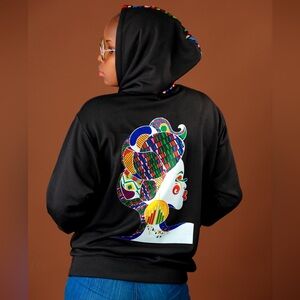 S24 African Hoody print